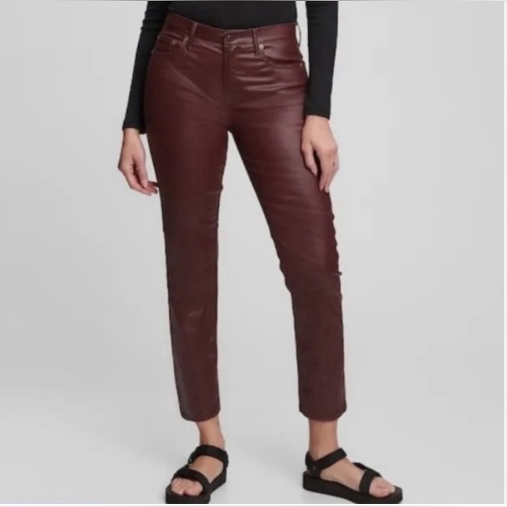 NWT Gap Vintage Slim Mid Rise Faux Leather Pant